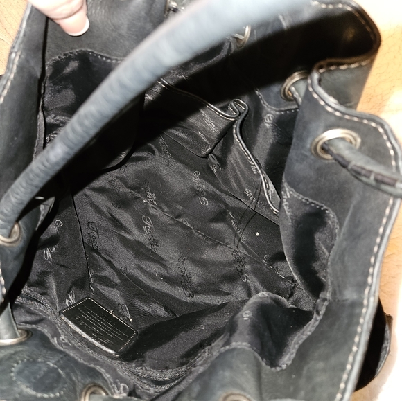 Leather, fossil bucket, tight shoulder bag - Picture 2 of 3